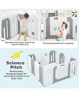 Costway Baby 14 Panels Safety Playpen Activity