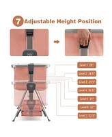 Costway Baby Bed Side Crib Portable Adjustable Travel Sleeper Bassinet