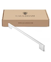 Cauldham 5 Pack Solid Kitchen Cabinet Pulls Handles (9" Hole Centers) - Modern Thin Profile Drawer/Door Hardware - Style M255 - Polished Chrome
