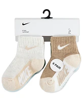 Nike Baby and Toddler Boys or Girls Multi Logo Socks, Pack of 6