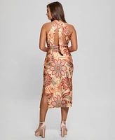 Guess Women's Marsha Sleeveless Asymmetric-Neck Dress