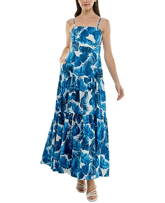 Taylor Women's Printed Tiered Maxi Dress