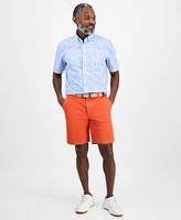 Club Room Men's Short Sleeve Lobster Print Button-Down Shirt, Exclusively at Macy's