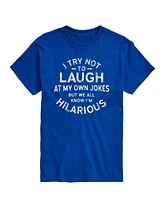 Airwaves Men's Laugh at My Own Jokes Short Sleeve T-Shirt
