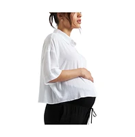 Ripe Maternity Maternity Ripe Farrah Crop Shirt
