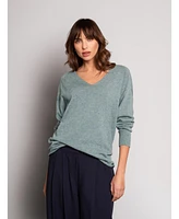 Celtic & Co. Women's Geelong Slouch V-Neck Sweater