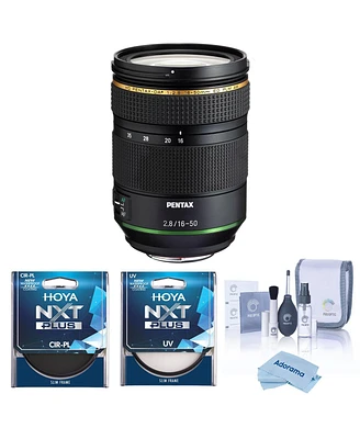 Pentax Hd Pentax-da 16-50mm f/2.8 Ed Plm Aw Lens, Bundle with Hoya 77mm Uv and Cpl Filters