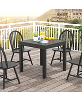 Adjustable Patio Expandable Dining Table for 4-6 Person