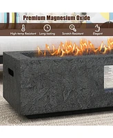 50000 Btu Fire Pit Table Set with Stainless Steel Burner