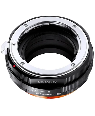 K&F Concept Kf M18115 High-precision Pro Lens Adapter Ring, Matte Paint, Orange Secondary Oxide, Nikon G to Fuji Fx