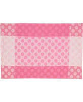 Saro Lifestyle Playful Polka Dot Cotton Placemats and Napkins, Set of 8