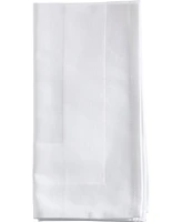 Saro Lifestyle Satin Trimmed Damask Cotton Napkins, 20" x 20"