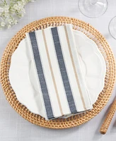 Saro Lifestyle Modern Striped Napkins, 20" x 20"