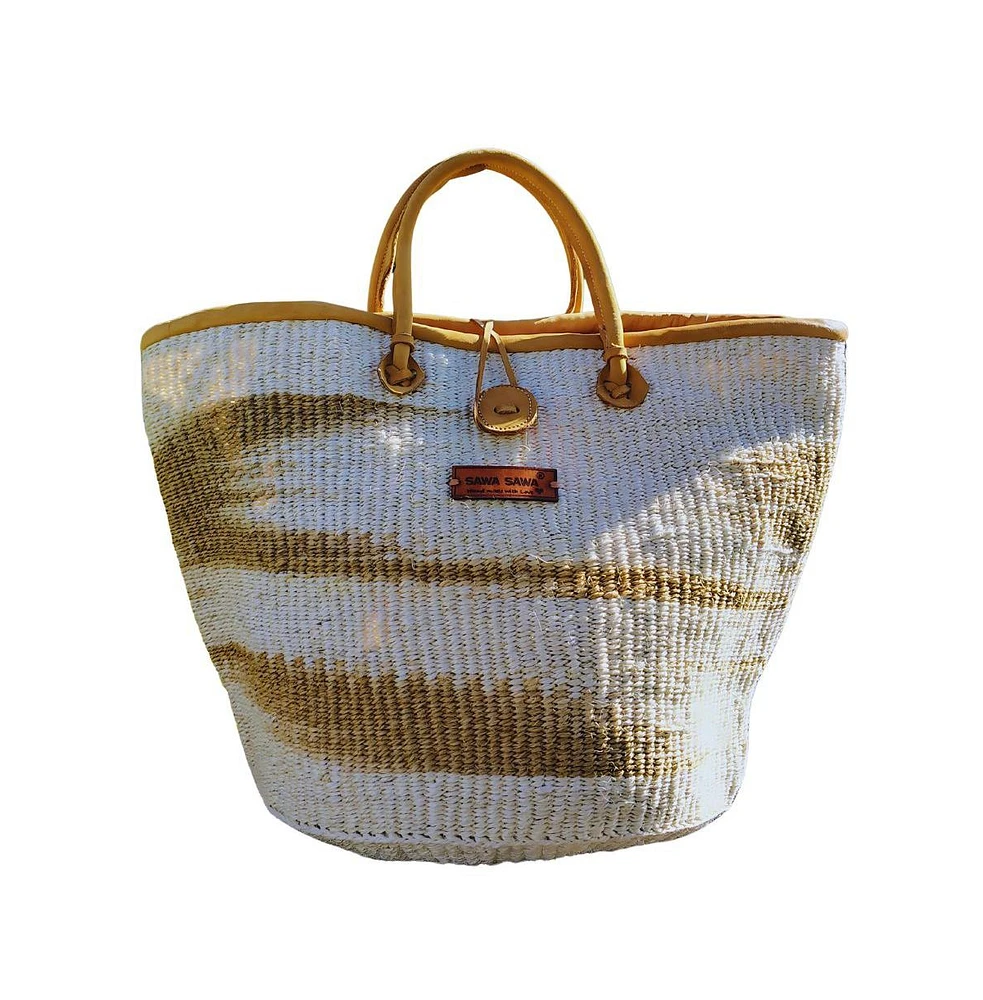Life Art Handmade Sisal Basket Tote Bag