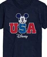 Airwaves Men's Disney Mickey Mouse Usa Short Sleeve T-Shirt