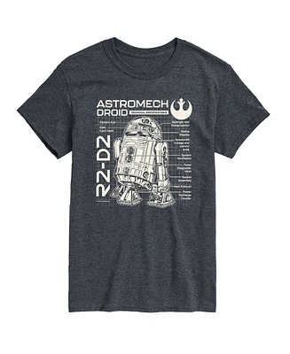 Airwaves Men's Star Wars Astromech Droid Short Sleeve T-Shirt