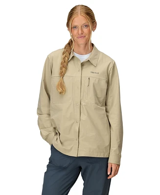 Marmot Women's Air Exchange Upf 40 Camp Collar Over Shirt