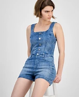 Guess Women's Sunni Denim Romper