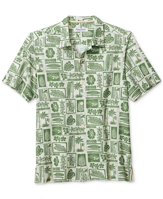 Tommy Bahama Men's Coast Island Stamp Short Sleeve Shirt