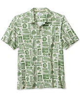 Tommy Bahama Men's Coast Island Stamp Short Sleeve Shirt