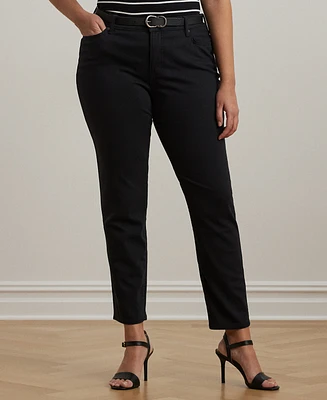 Lauren Ralph Plus-Size Mid-Rise Straight Jean