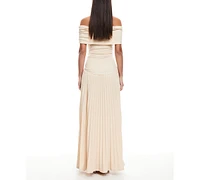 Lioness Women's Field Of Dreams Off-The-Shoulder Maxi Dress