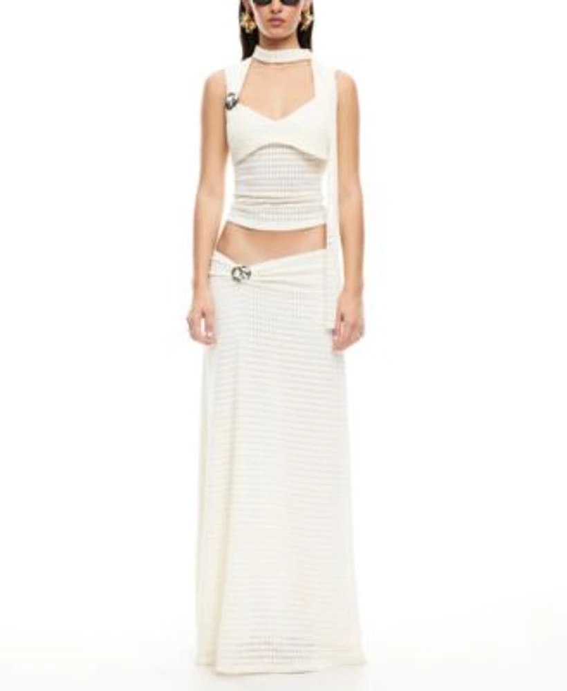 Lioness Womens In Your Dreams Textured Top Maxi Skirt