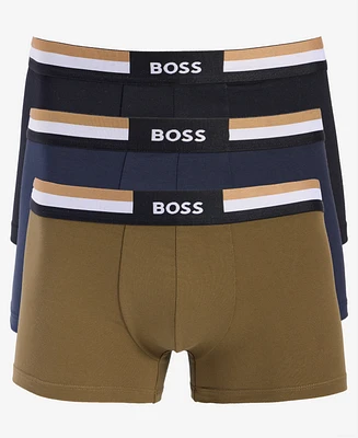 Hugo by Boss Men's 3pk. Logo Motion Trunks