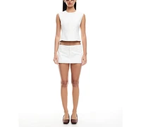 Lioness Women's Countryside Linen-Blend Crop Top