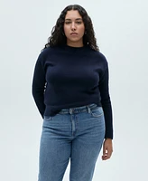 Mango Women's New Mom Comfort High-Rise Jeans