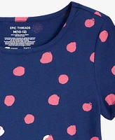 Epic Threads Little & Big Girls Dot-Print Cotton Skater Dress, Exclusively at Macy's