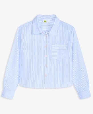 Epic Threads Little & Big Girls Cotton Seersucker Shirt, Exclusively at Macy's