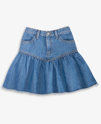 Epic Threads Little & Big Girls Indigo Cotton Denim Ruffle Skirt, Exclusively at Macy's