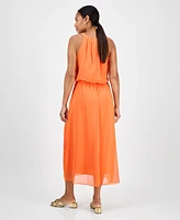 Robbie Bee Women's Printed Sleeveless Maxi Dress