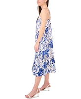 Sam & Jess Petite Printed V-Neck Sleeveless Dress