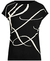 Lauren Ralph Logo-Print Short-Sleeve Top