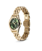 Daniel Wellington Women's Analog Gold-Tone Stainless Steel Watch, 22mm