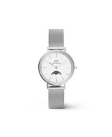 Daniel Wellington Unisex Analog Silver-Tone Stainless Steel Watch, 32mm