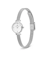 Daniel Wellington Unisex Analog Silver-Tone Stainless Steel Watch, 19mm