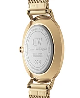 Daniel Wellington Unisex Analog Gold-Tone Stainless Steel Mesh Watch, 40mm