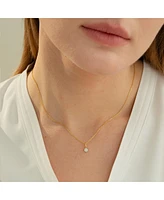 Sterling Silver 18k Gold Plated Izel Opal Pendant Necklace