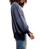 Free People Women's Graphic Camden High-Low Sweatshirt