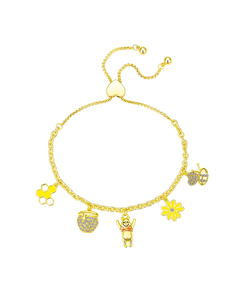 Disney Crystal Winnie the Pooh Honey Bolo Bracelet
