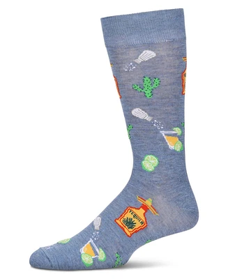 MeMoi Men's Tequila Lime Crew Socks