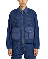 G-Star Raw Men's Mixed Media Zipper Coach Jacket