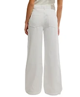 Free People Women's Stride High Rise Wide-Leg Jeans