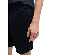 Boss by Hugo Men's Relax Straight-Fit Logo-Print 8" Sleep Shorts