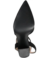 Journee Collection Women's Tyyra Ankle Strap Block Heel Pumps