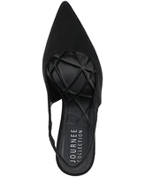 Journee Collection Women's Elenney Pointed Toe Slingback Pumps