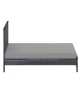 Solid Wood Bed Frame – Sturdy Platform with Slatted Base